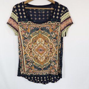 Lucky Brand Boho T Shirt Size S